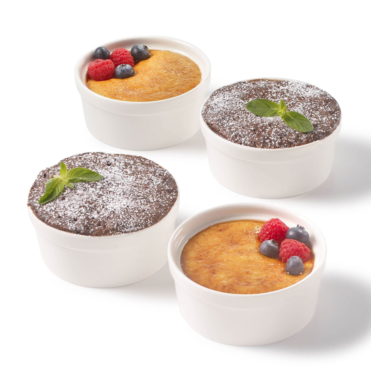 Gourmet Bistro Ramekin, 4 Piece, White