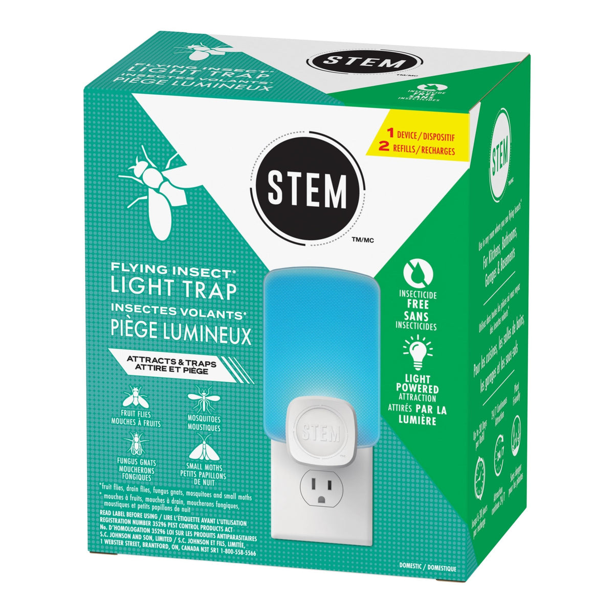 Light Trap Starter Kit for Flies/Mosquitoes/Moths