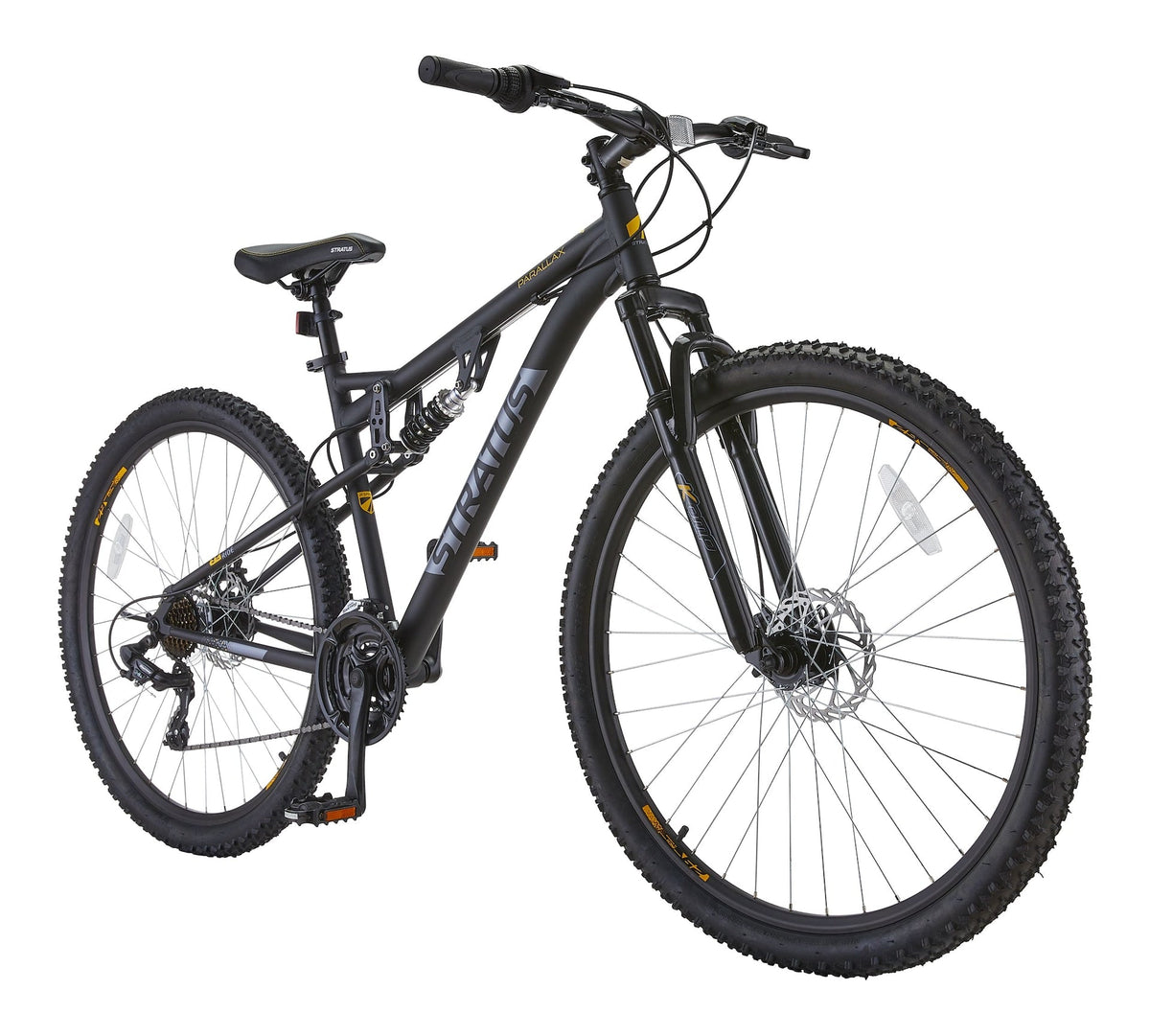 Parallax Dual-Suspension Mountain Bike, 29-in Wheel, Black