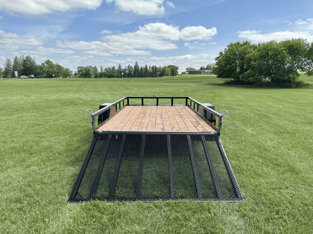 77-in x 12-ft Utility Trailer With Gate, Black