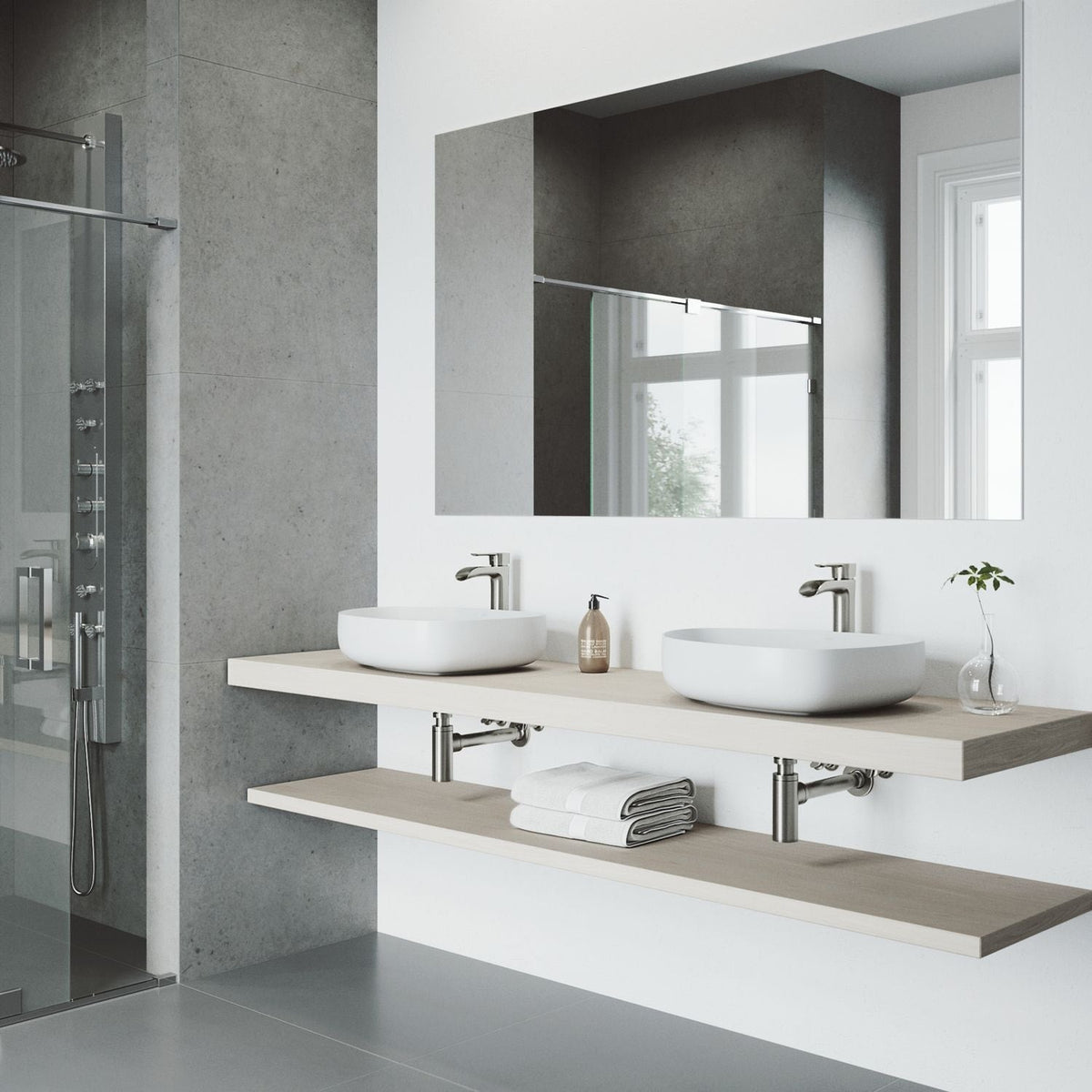 Peony Matte Stone Novelty Composite Vessel Bathroom Sink/Basin with Deep Bowl, White
