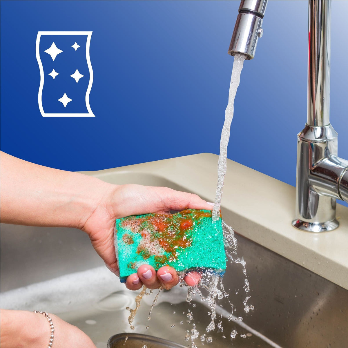 Scrunge Multi-Use, Non-Scratch Scrub Sponge, 2-pk