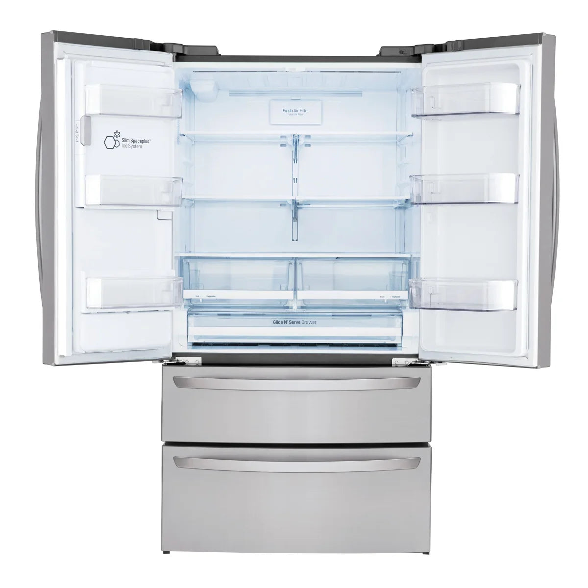 36 in. 31 cu ft. Stainless Steel French Door Refrigerator with Ice Maker