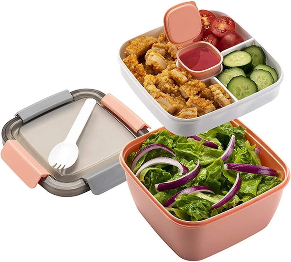 Lunch Bento Box Work Compartment Cute Ladies Microwave Portable Container Cutlery Picnic Set(E) T1642