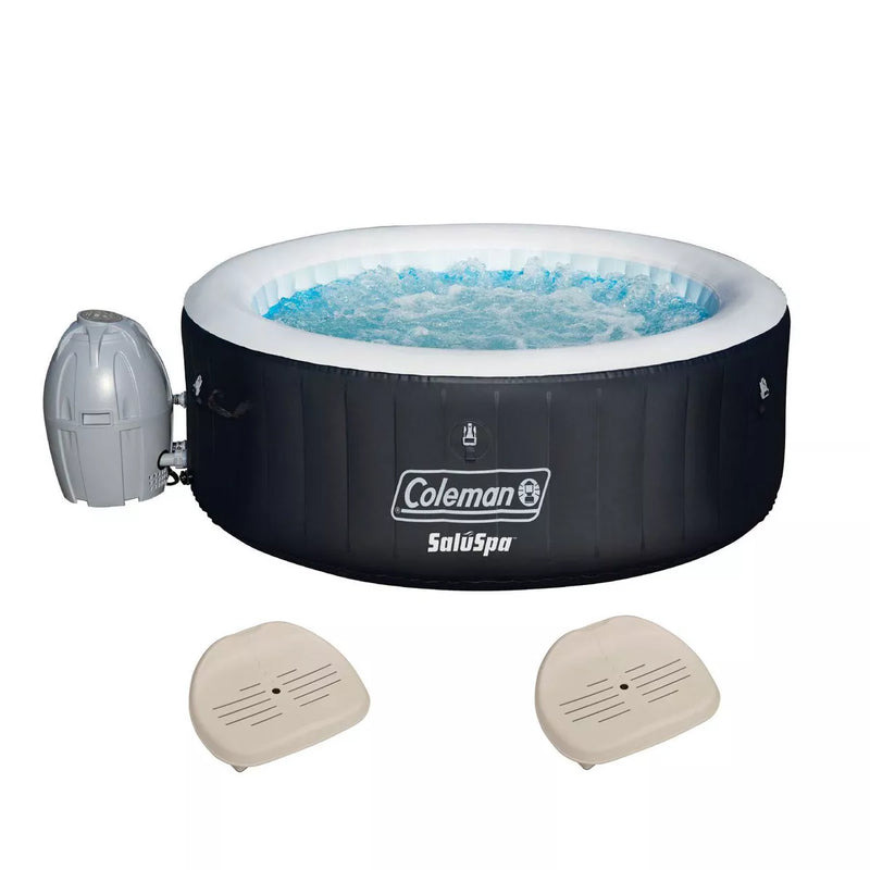 SaluSpa 4-Person Inflatable Hot Tub with 60 AirJets & Adjustable Seats T3652