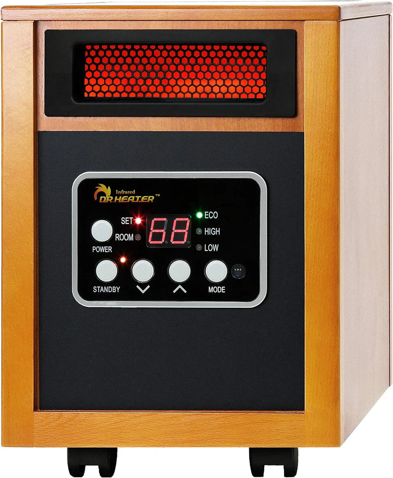 Dr Infrared Heater Portable Space Heater, Original, 1500-Watt, Cherry (Pack of 1) H9459