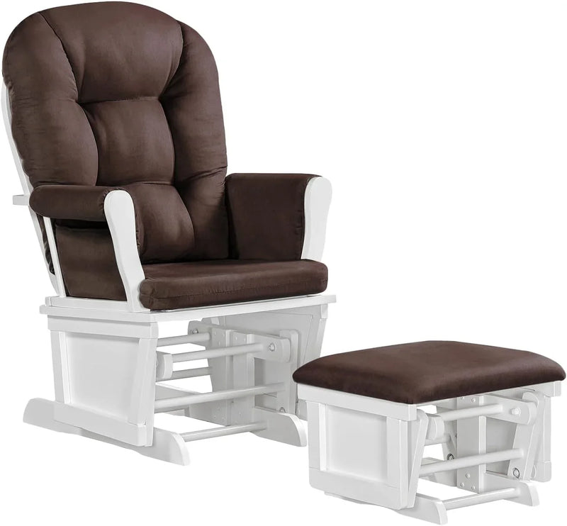 Lennox Furniture Glider Rocker Combo Espresso Beige S9790