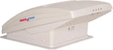 Deluxe - All-In-One RV Vent, Shield & Fan; Built-In Rain Shield, 10 Speed Reversible Fan with Thermostat, Fits Standard 14"x14" Roof Openings, 12V Long Life Motor, White (00-05100K)