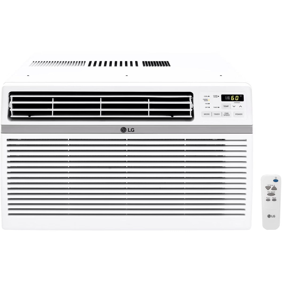 8,000 BTU 340 Sq ft Window Air Conditioner with Remote Control, White, LW8016ER