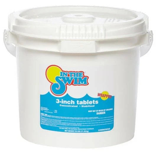 IN THE SWIM – 3 INCH CHLORINE TABLETS – 25 LBS V7630