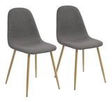 Charlton Fabric Dining Chair, Grey