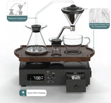 Coffee Alarm Clock Coffee Maker- Black Walnut
