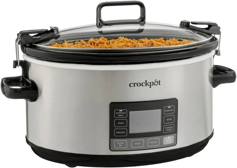 7 Quart Portable Programmable Slow Cooker with Timer and Locking Lid N6656