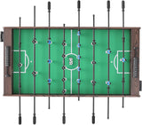 Foldable flyball table, standard size (42/48/55 inches), brown, made of plastic, metal and wood, suitable for two people to play flyball games, suitable for game room.