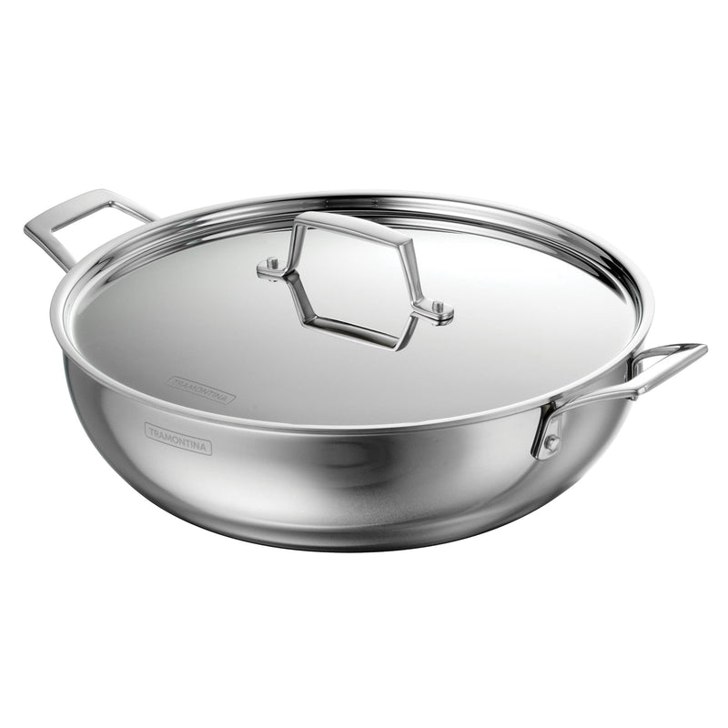 6 Qt Tri-Ply Clad Stainless Steel Covered Kadai L5970