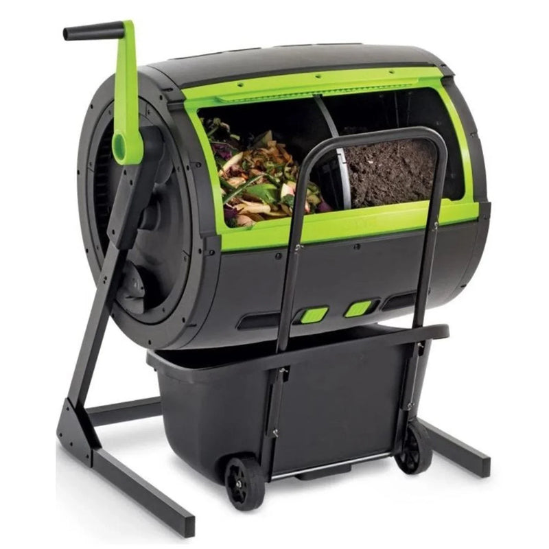 65-Gallon Compost Tumbler And Cart Combo M5924