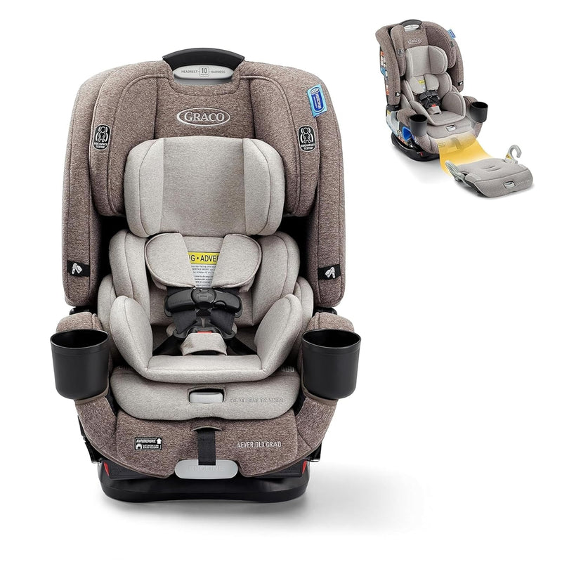 4Ever DLX 4-in-1 Car Seat, Charlie | Infant to Toddler Car Seat, with 10 Years of Use | Rear-Facing, Forward-Facing and Booster Modes | Safe, Comfortable and Convenient G4032