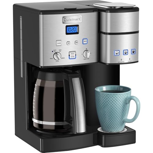 Single Serve 12 Cup Coffee Maker, Offers 3 Sizes: 6 Ounces, 8 Ounces and 10 Ounces, Stainless Steel, SS 15P1: Home & Kitchen K6389