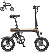 EB3 Electric Bike Adults 21mph, 500W Peak Motor, 270Wh Battery, Rear Suspension, 3 Levels Assist, 14" Folding Ebike for Adults and Teens, Complies to UL2849