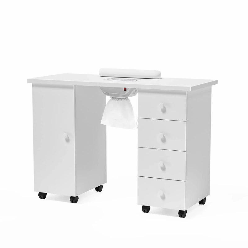 OmySalon Manicure Table Nail Desk w/Electric Downdraft Vent C2857