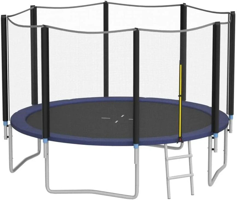 8 feet, 10 feet, 12 feet, 14 feet, 15 feet, 16 feet children's and adult trampolines. Certified by ASTM with netting. Made of thick steel plates, durable, suitable for outdoor large-scale leisure trampolines in various weather M2690