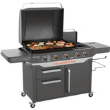 5 Burner 28" Propane Griddle with Range Top
