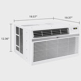 8,000 BTU 340 Sq ft Window Air Conditioner with Remote Control, White, LW8016ER