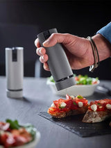 Double-flavor spice grinder Salt grinder - Electric rechargeable series u'Select 15 cm - Pepper grains Salt gem set - 6 preset flour settings