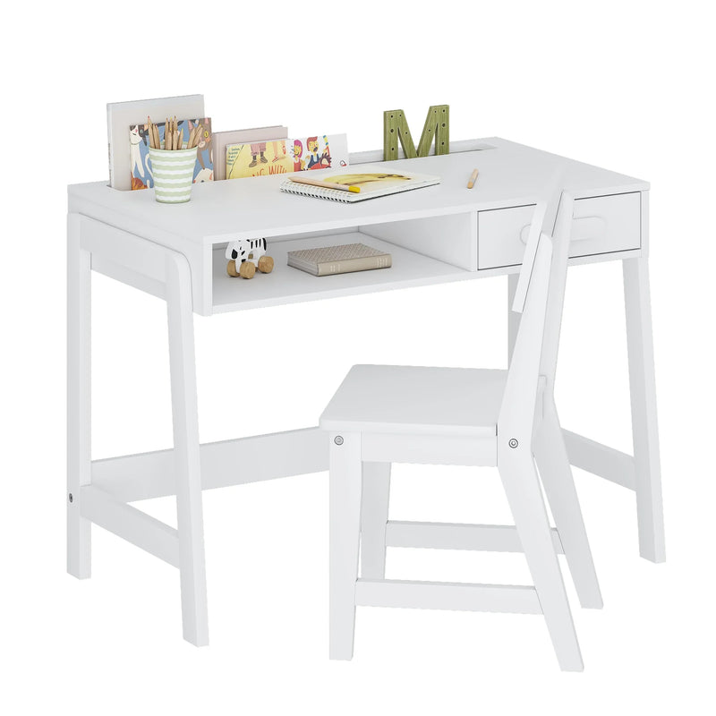Kids Desk and Chair Set for Kids with Drawers E349