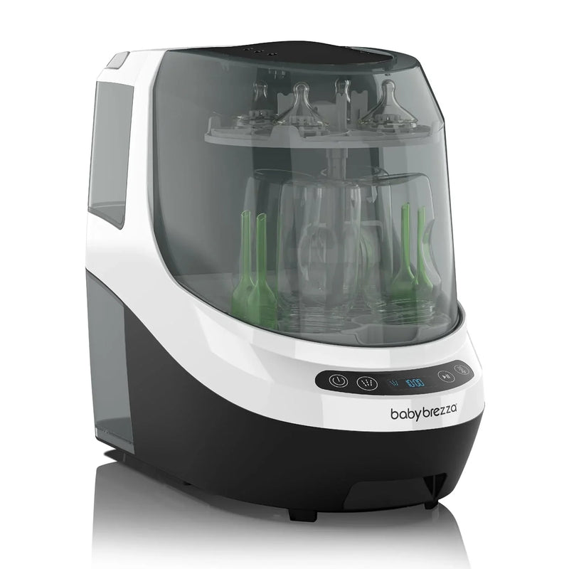 Baby Bottle Washer Pro - Baby Bottle Washer, Sterilizer Dryer - All in One Machine Cleans Bottles, Pump Parts, & Sippy Cups - Replaces Hand Washing, Bottle Brushes and Drying Racks-Brezza Q3729