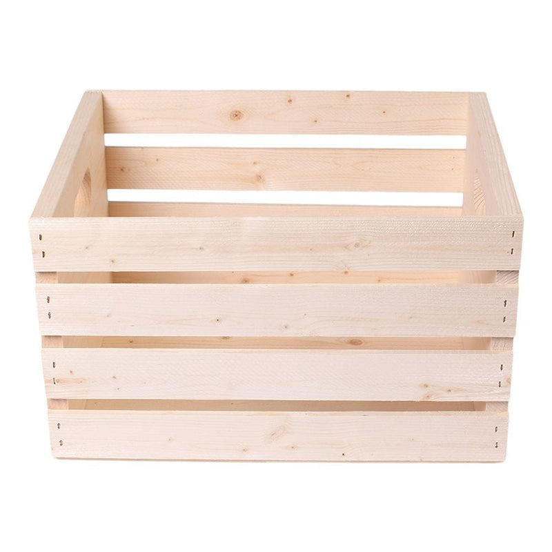 Solid Pine Wood Storage Crate, 16-in U5600