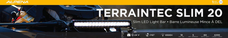 TerrainTec Slim 20 LED Light Bar I6612