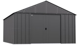 Classic 12x17-ft Charcoal Corrosion-Resistant Metal Shed