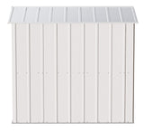 Classic Galvanized Steel Storage Shed, Flute Grey, 6-ft x 7-ft