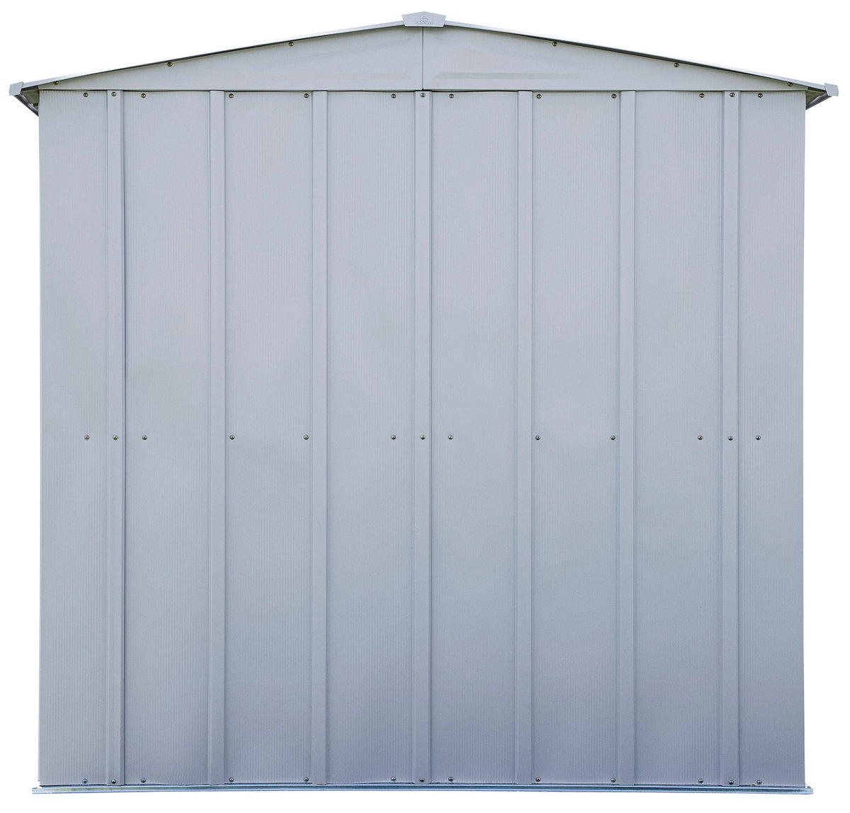 Classic Galvanized Steel Storage Shed, Flute Grey, 6-ft x 7-ft