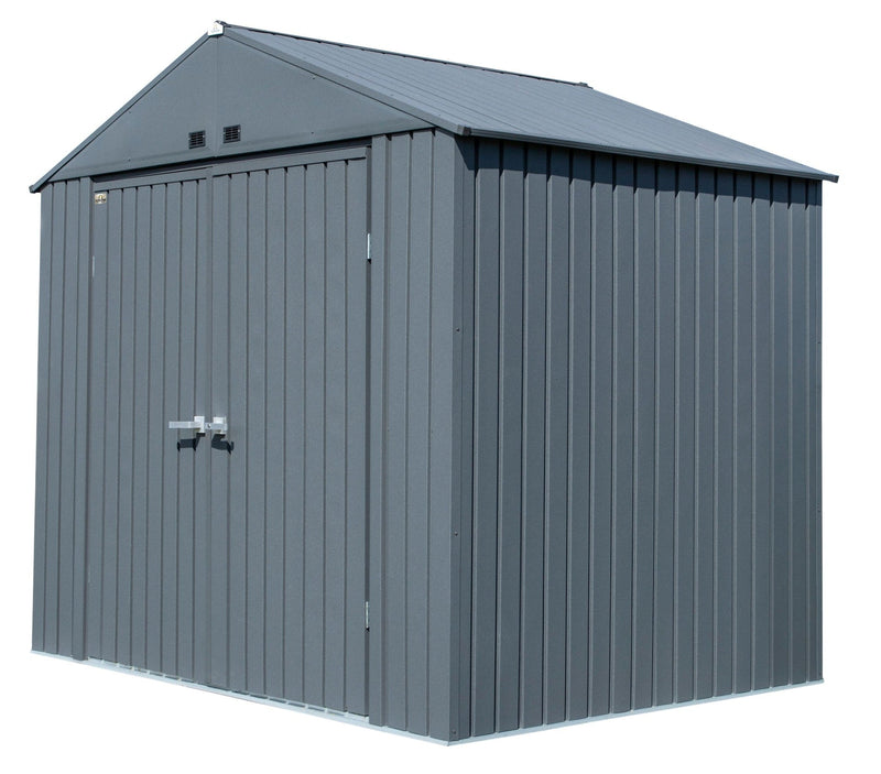 Steel Storage Shed, Anthracite, 8-ft x 6-ft U480