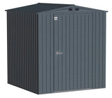 Elite Steel Storage Shed with Pent Roof, Anthracite, 6-ft x 6-ft