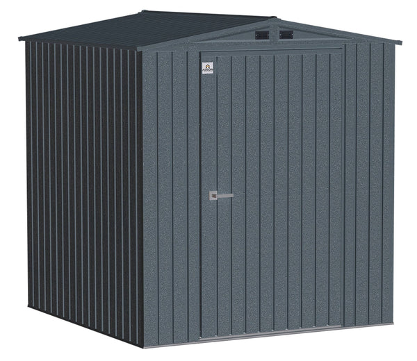 Steel Storage Shed with Pent Roof, Anthracite, 6-ft x 6-ft J9105