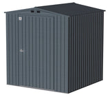 Elite Steel Storage Shed with Pent Roof, Anthracite, 6-ft x 6-ft