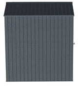 Elite Steel Storage Shed with Pent Roof, Anthracite, 6-ft x 6-ft