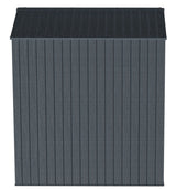 Elite Steel Storage Shed with Pent Roof, Anthracite, 6-ft x 6-ft