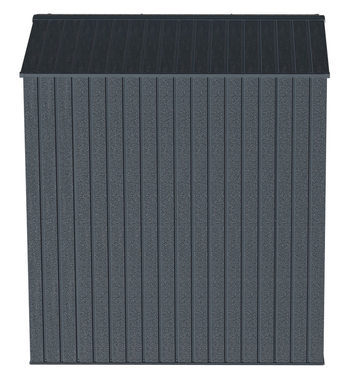 Elite Steel Storage Shed with Pent Roof, Anthracite, 6-ft x 6-ft