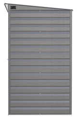 Select Galvanized Steel Storage Shed, Charcoal, 10-ft x 4-ft