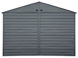 Select Galvanized Steel Storage Shed, Charcoal, 10-ft x 8-ft