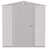 Select Galvanized Steel Storage Shed, Flute Grey, 6-ft x 5-ft