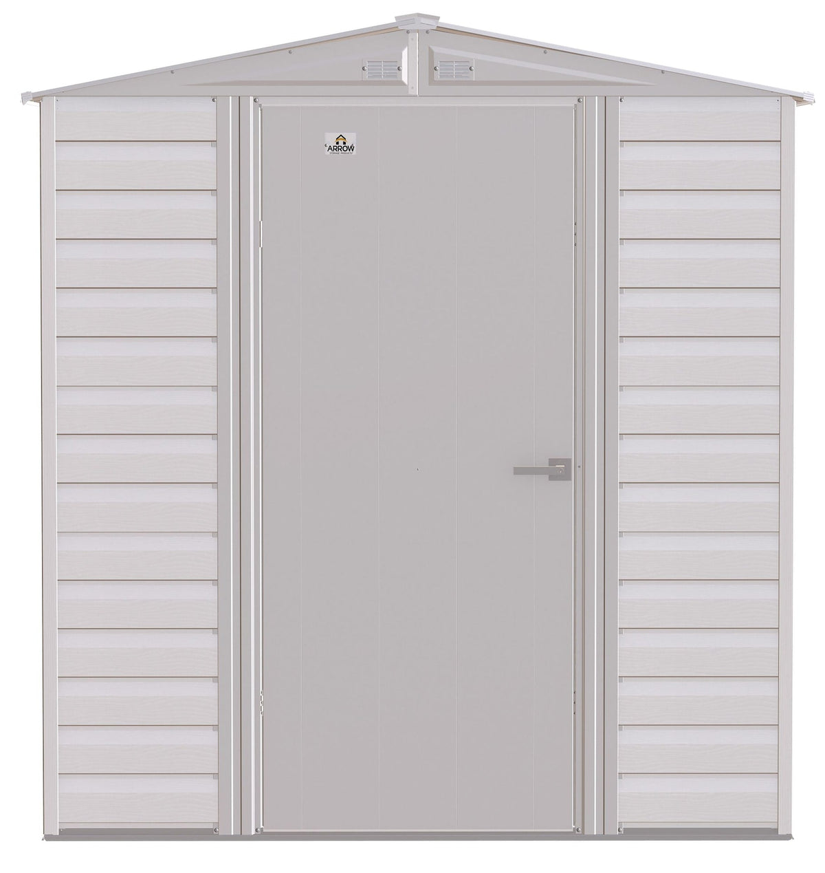 Select Galvanized Steel Storage Shed, Flute Grey, 6-ft x 5-ft
