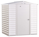 Select Galvanized Steel Storage Shed, Flute Grey, 6-ft x 5-ft