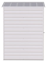 Select Galvanized Steel Storage Shed, Flute Grey, 6-ft x 5-ft