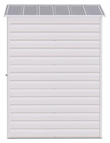 Select Galvanized Steel Storage Shed, Flute Grey, 6-ft x 5-ft
