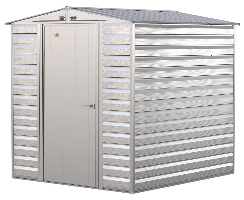 Select Galvanized Steel Storage Shed, Flute Grey, 6-ft x 7-ft S5847